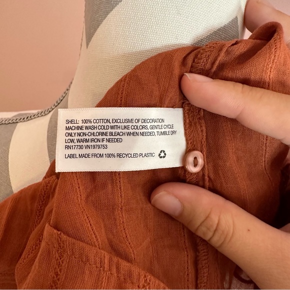 Universal Thread Orange Blouse - Picture 11 of 12